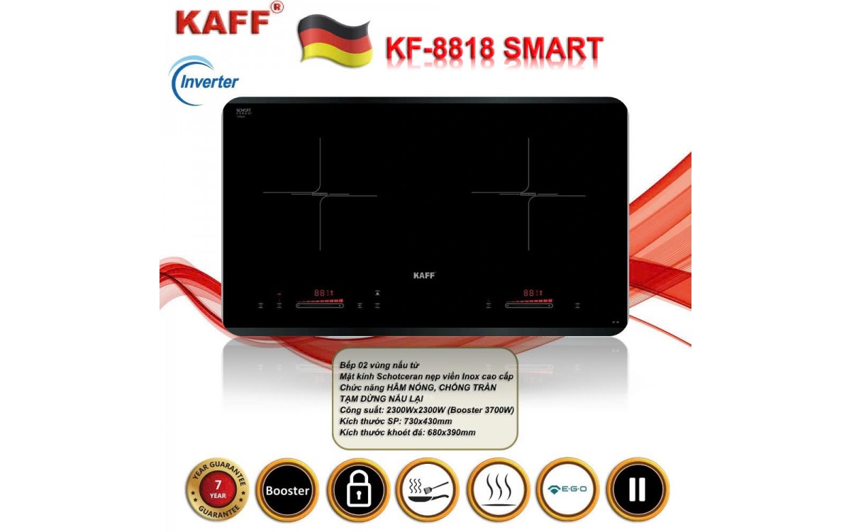 Bếp từ KAFF KF-8818 Smart - Bếp mới, công nghệ mới, thế hệ mới